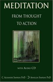 Cover of Meditation from Thought to Action with Audio CD by C. Alexander Simpkins