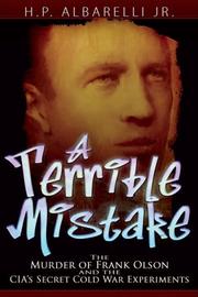 Cover of A Terrible Mistake by H. P. Albarelli