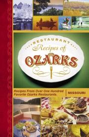 Cover of Restaurant Recipes of the Ozarks, Missouri by Restaurant Recipes/JE Cornwell