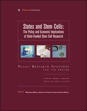 Cover of States and Stem Cells by Aaron D. Levine
