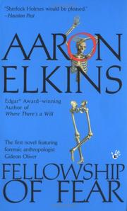 Front cover of Fellowship of Fear by Aaron J. Elkins