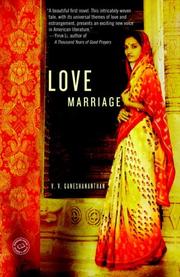 Front cover of Love Marriage by V. V. Ganeshananthan