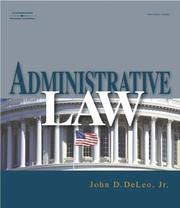 Cover of Administrative Law by John D. DeLeo