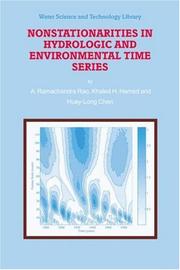 Front cover of Nonstationarities in hydrologic and environmental time series by A. Ramachandra Rao