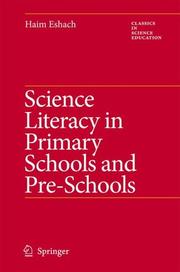 Front cover of Science Literacy in Primary Schools and Pre-Schools (Classics in Science Education) by Haim Eshach