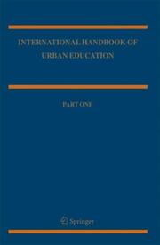 Front cover of International Handbook of Urban Education by William T. Pink