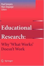 Cover of Educational research by Paul Smeyers
