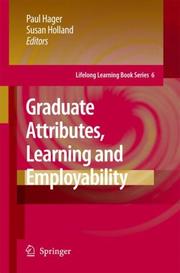 Front cover of Graduate attributes, learning and employability by Paul J. Hager