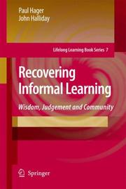 Cover of Recovering informal learning by Paul J. Hager