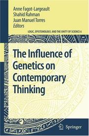 Front cover of The Influence of genetics on contemporary thinking by Anne Fagot-Largeault