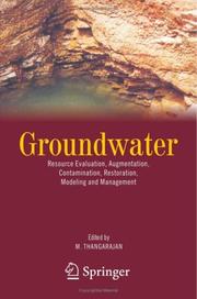 Cover of Groundwater by M. Thangarajan