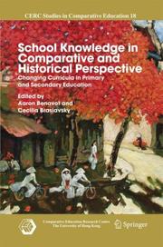 Cover of School Knowledge in Comparative and Historical Perspective by Aaron Benavot