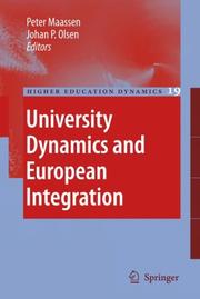 Front cover of University dynamics and European integration by Peter A. M. Maassen