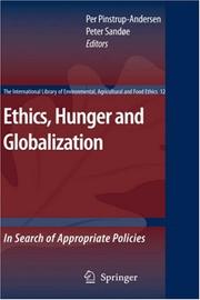Cover of Ethics, Hunger and Globalization by Per Pinstrup-Andersen