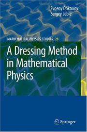 Cover of Dressing Method in Mathematical Physics by Evgeny V. Doktorov