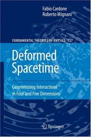 Cover of Deformed spacetime by Fabio Cardone