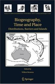 Front cover of Biogeography, Time and Place by Willem Renema