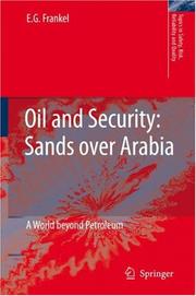 Front cover of Oil and Security by E.G. Frankel