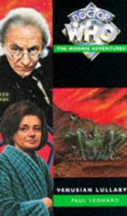 Cover of Venusian Lullaby (Dr Who by Paul Leonard