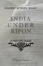 Cover of India under Ripon by Wilfrid Scawen Blunt