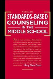 Front cover of Standards-Based Counseling in the Middle School by Mary Ellen Davis