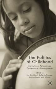 Front cover of POLITICS OF CHILDHOOD: INTERNATIONAL PERSPECTIVES, CONTEMPORARY DEVELOPMENTS; ED. BY JIM GODDARD by Jim Goddard