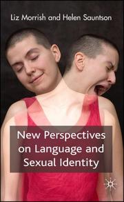 Front cover of New Perspectives on Language and sexual identity by Elizabeth Morrish