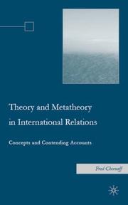 Front cover of Theory and Metatheory in International Relations by Fred Chernoff