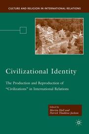 Cover of Civilizational identity by Martin Hall