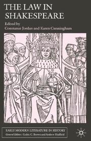 Front cover of The law in Shakespeare by Constance Jordan