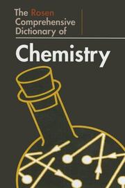 Front cover of The Rosen comprehensive dictionary of chemistry by Rosen Publishing Group