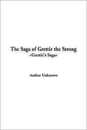 Front cover of The Saga of Grettir the Strong by Unknown