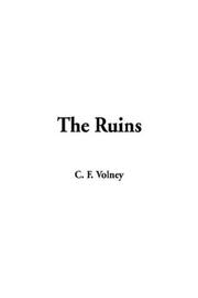Cover of Ruines by Constantin-François Volney