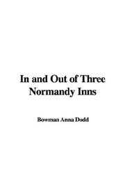 Front cover of In and out of three Normandy inns by Anna Bowman Dodd
