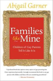 Front cover of Families Like Mine by Abigail Garner