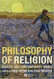 Front cover of Philosophy of religion by Paul Copan