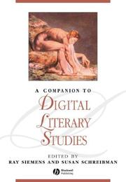 Front cover of A companion to digital literary studies by Raymond George Siemens