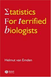 Cover of Statistics for Terrified Biologists by Helmut van Emden