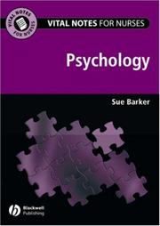 Cover of Vital Notes for Nurses by Sue Barker