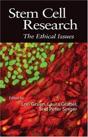 Cover of Stem cell research by Lori Gruen