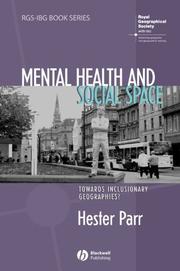Front cover of Mental Health and Social Space by Hester Parr