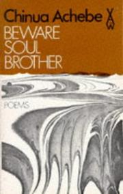 Front cover of Beware Soul Brother by Chinua Achebe