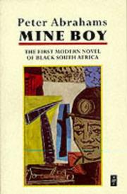 Cover of Mine boy by Abrahams, Peter