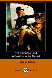 Front cover of The Chouans, And a Passion in the Desert by Honoré de Balzac