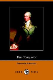 Cover of The conqueror by Gertrude Atherton
