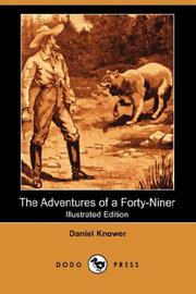 Front cover of The adventures of a forty-niner by Daniel Knower