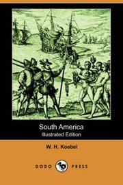 Front cover of South America by W. H. Koebel