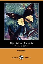 Front cover of The History of Insects (Illustrated Edition) (Dodo Press) by Unknown