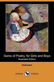 Front cover of Gems of Poetry, for Girls and Boys (Illustrated Edition) (Dodo Press) by Unknown