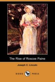 Front cover of The Rise of Roscoe Paine by Joseph Crosby Lincoln